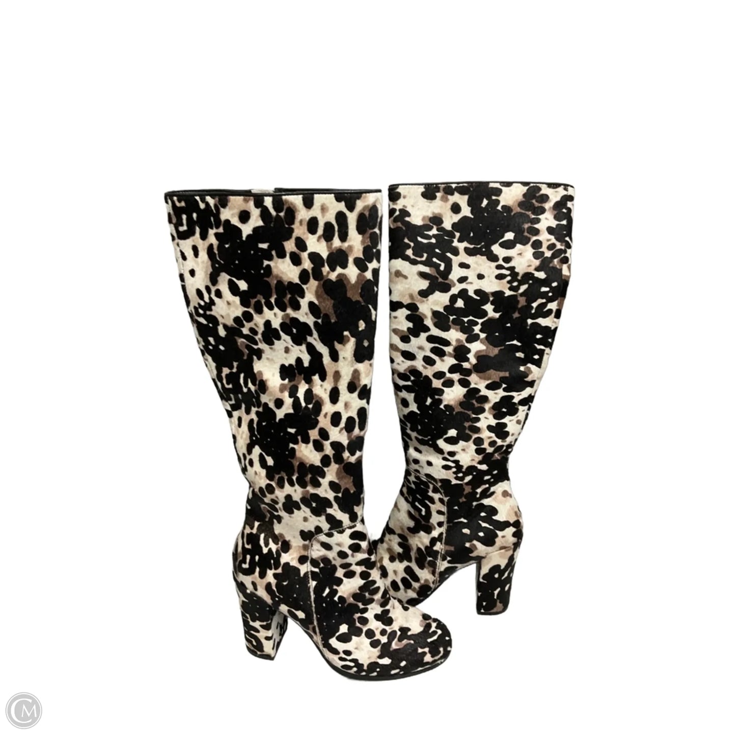 Boots Knee Heels By Kenneth Cole In Animal Print, Size: 7