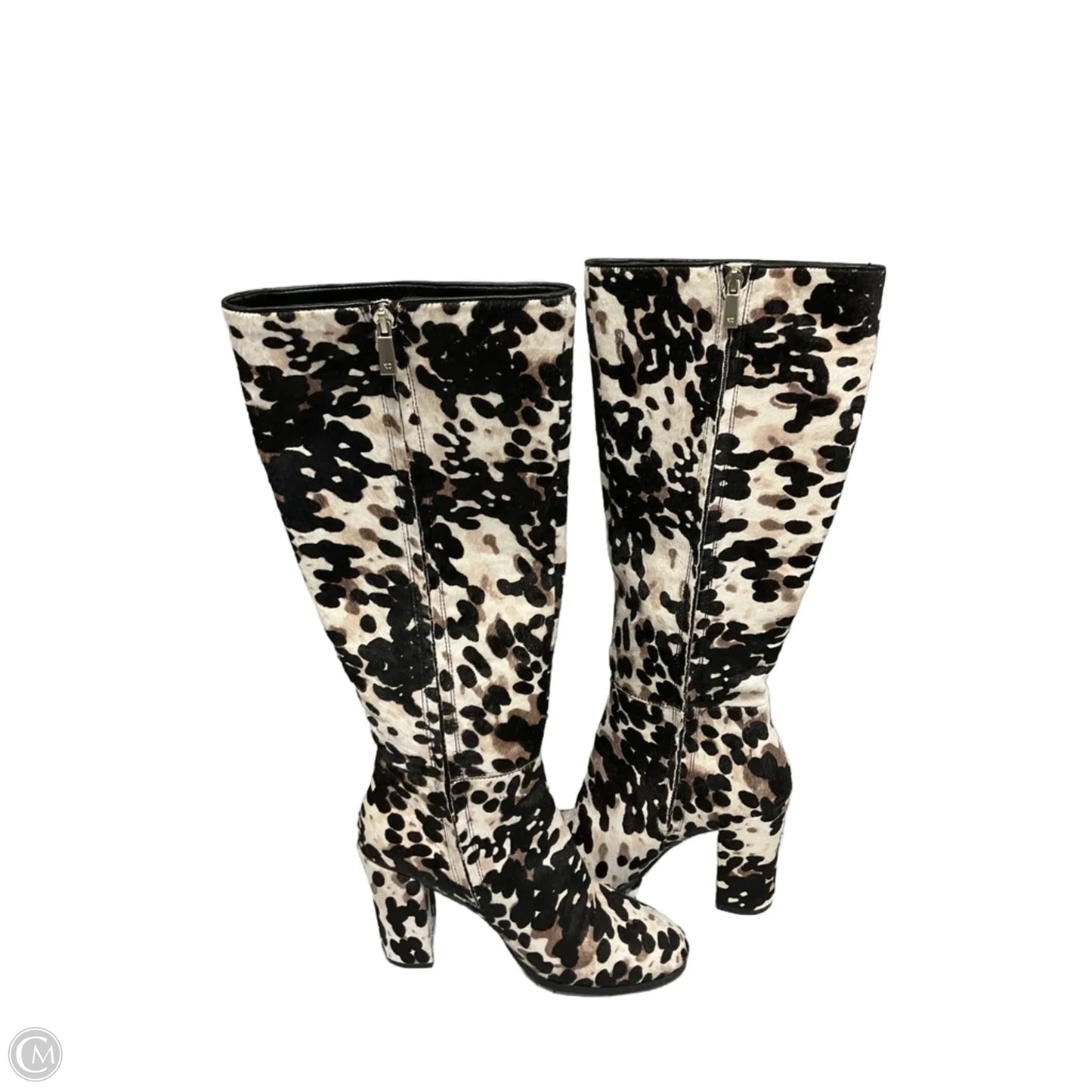 Boots Knee Heels By Kenneth Cole In Animal Print, Size: 7