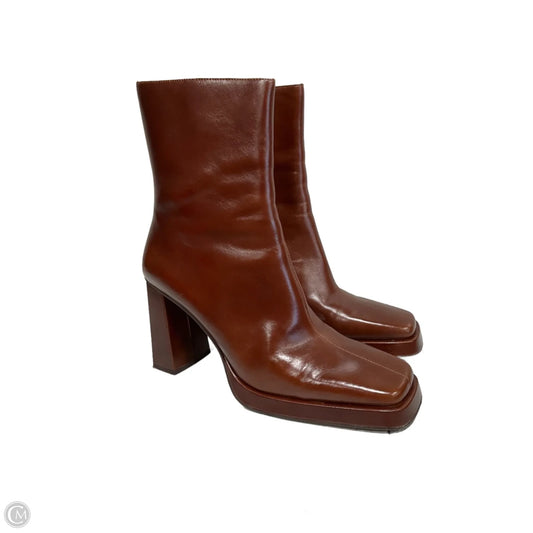 Boots Ankle Heels By Jeffrey Campbell In Brown, Size: 10