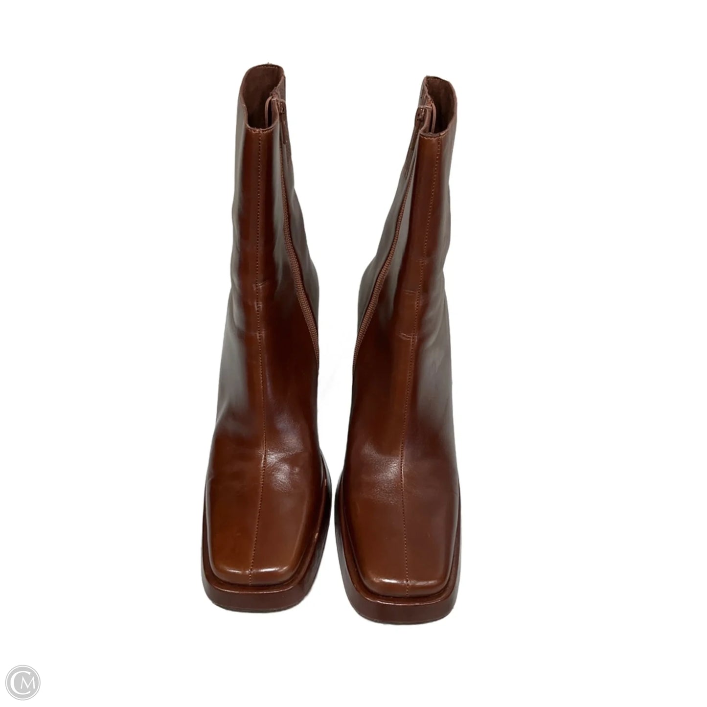 Boots Ankle Heels By Jeffrey Campbell In Brown, Size: 10
