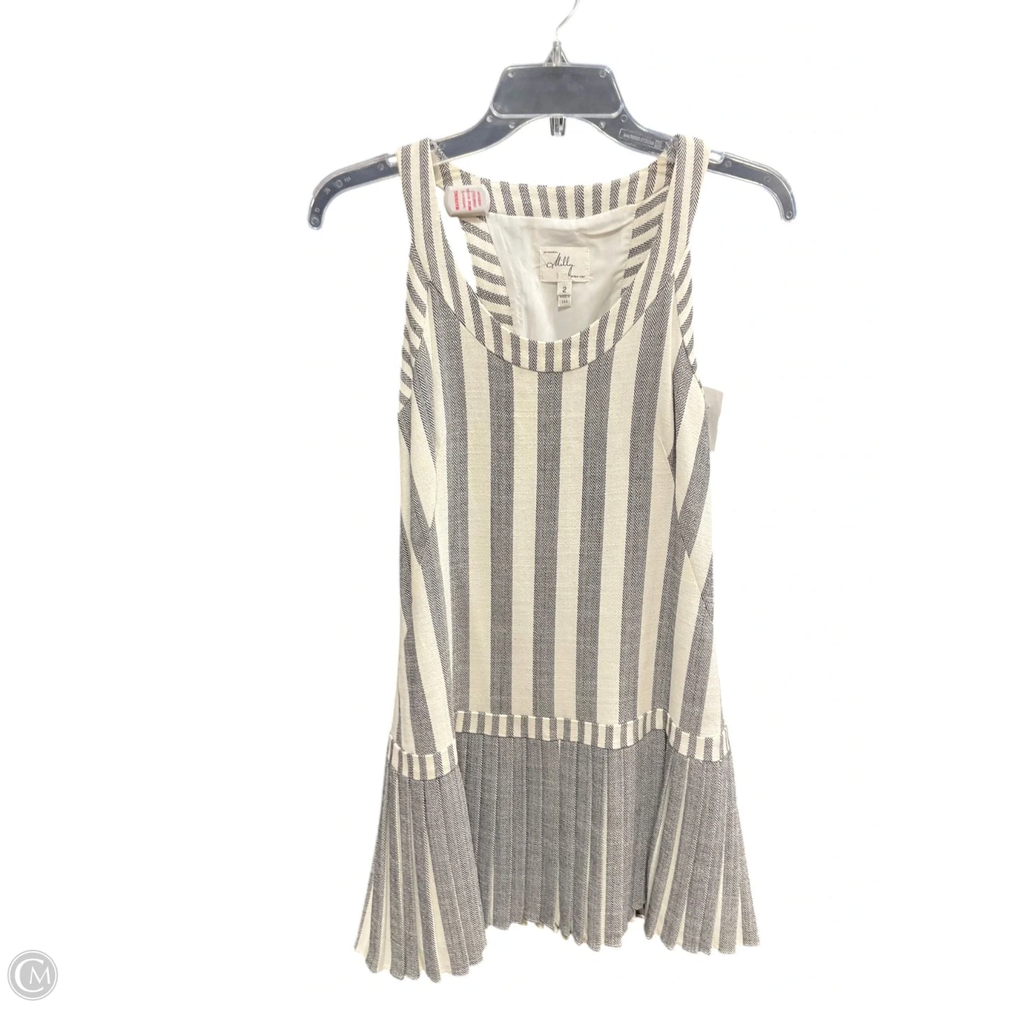 Dress Designer By Milly In Striped Pattern, Size: 2
