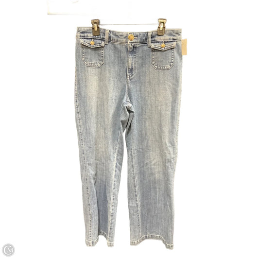 Jeans Wide Leg By Talbots In Blue Denim, Size: 10
