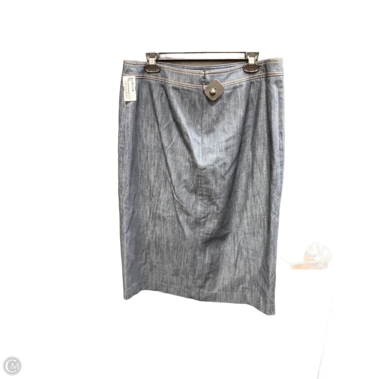 Skirt Midi By Talbots In Blue Denim, Size: 14