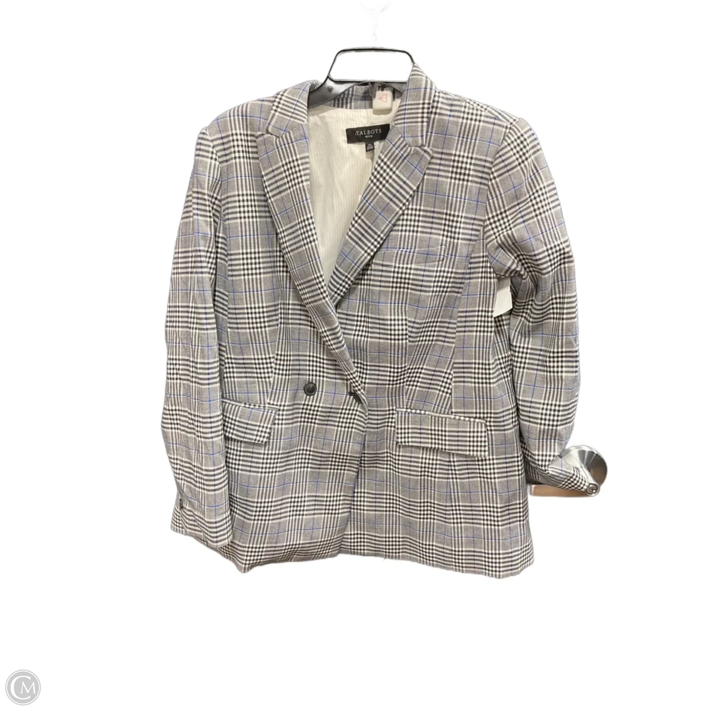 Blazer By Talbots In Plaid Pattern, Size: 14p
