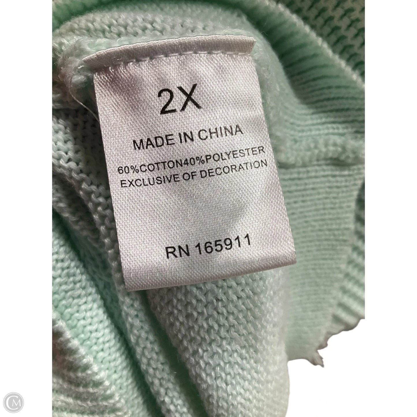 Sweater By Grace + Karma In Green, Size: 2x