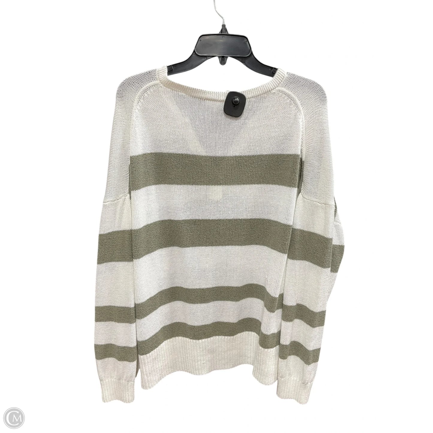 Sweater By Haven In Green & White, Size: Xxl