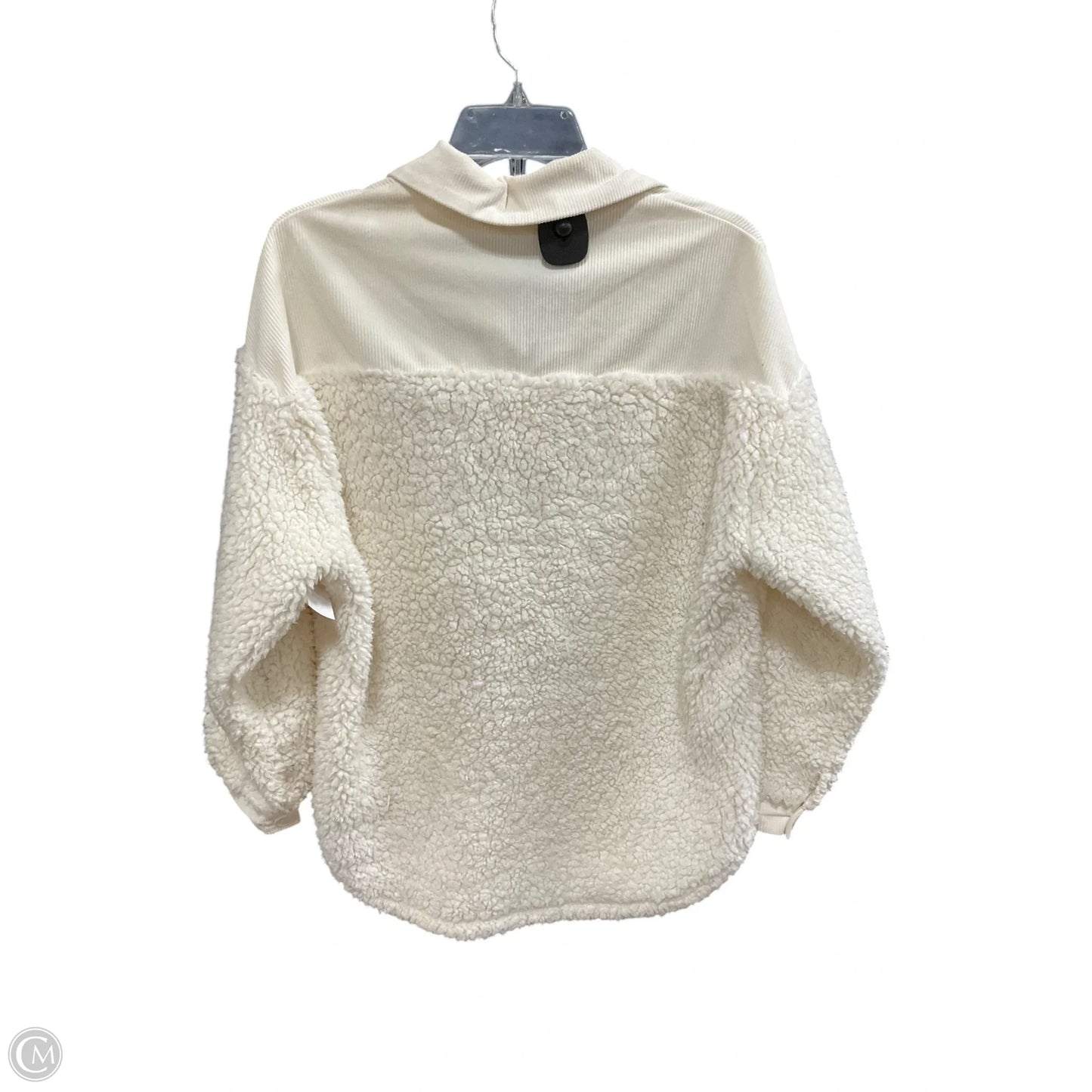 Jacket Faux Fur & Sherpa By Hyfve In Cream, Size: Xs