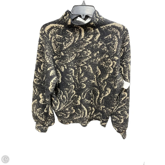 Sweater By Anthropologie In Black & Gold, Size: S