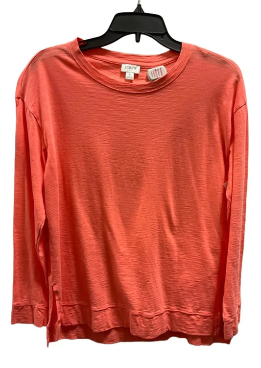 Top Long Sleeve Basic By J. Crew In Orange, Size: S