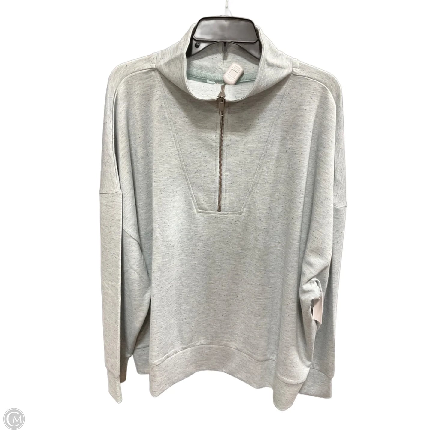 Sweatshirt Collar By Natural Reflections In Aqua, Size: Xxl