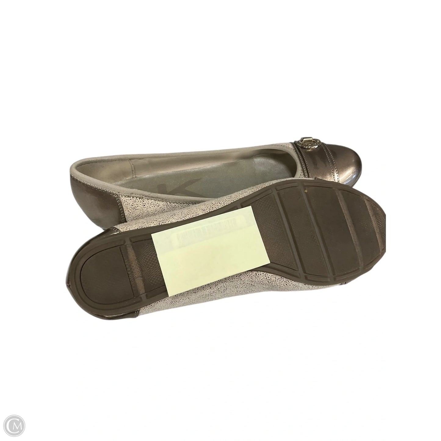 Shoes Flats By Calvin Klein In Cream, Size: 9