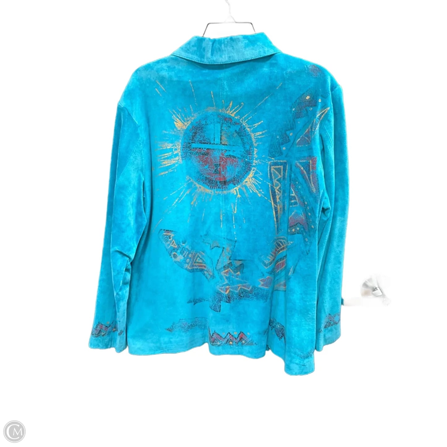 Jacket Other By Chicos In Teal, Size: Xl