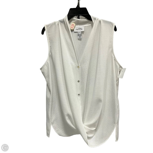 Blouse Sleeveless By Joseph Ribkoff In White, Size: 16