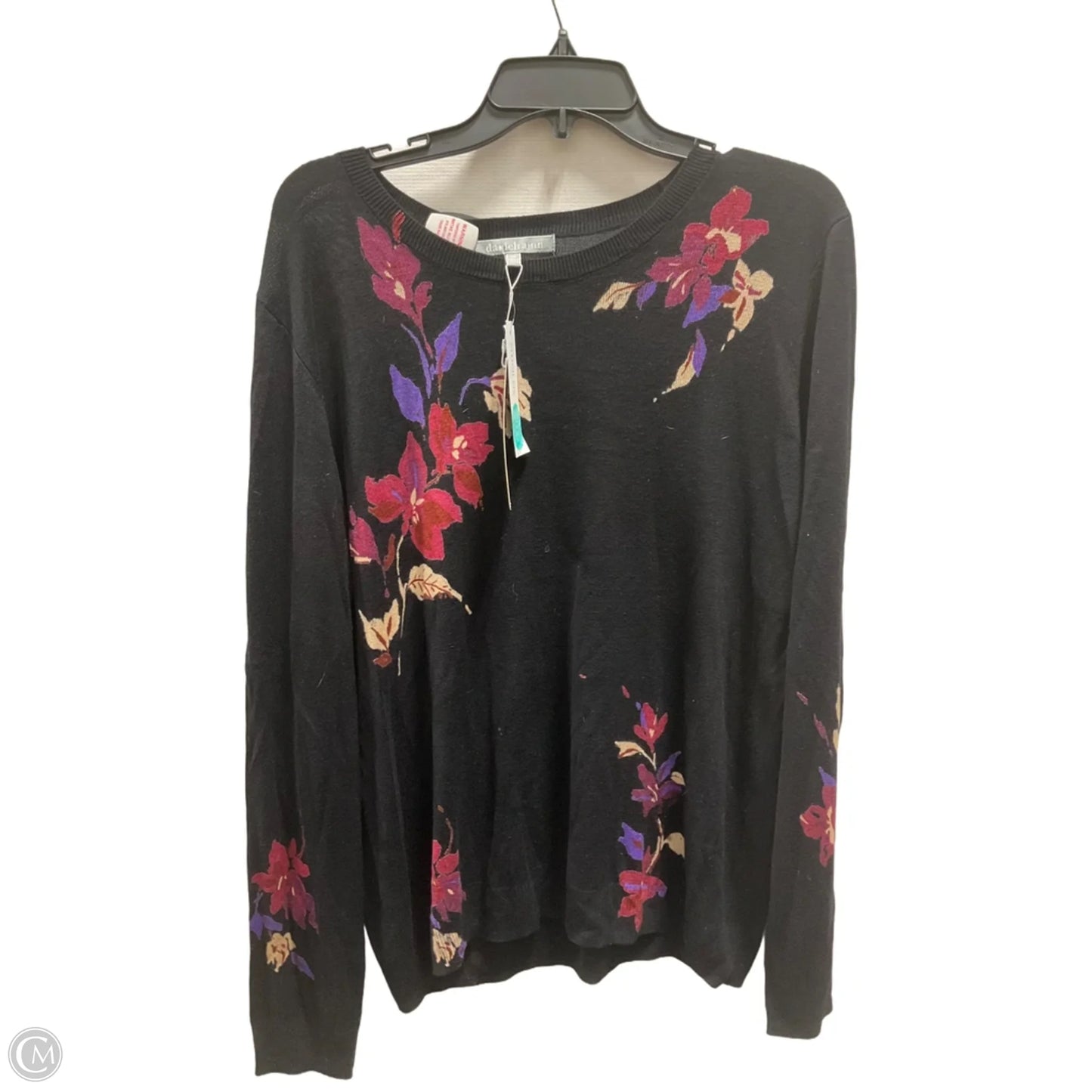 Top Long Sleeve By Daniel Rainn In Black, Size: Xxl