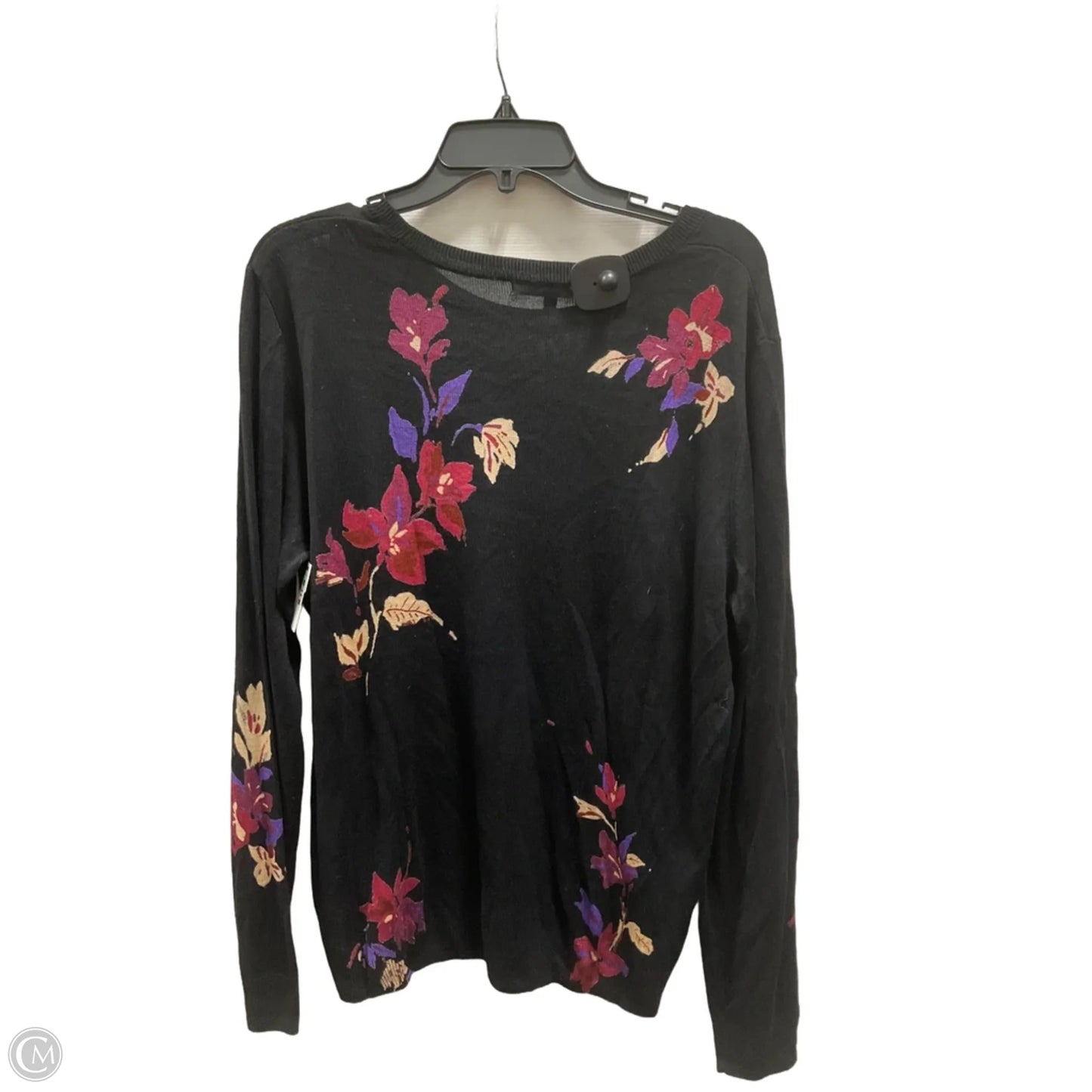Top Long Sleeve By Daniel Rainn In Black, Size: Xxl