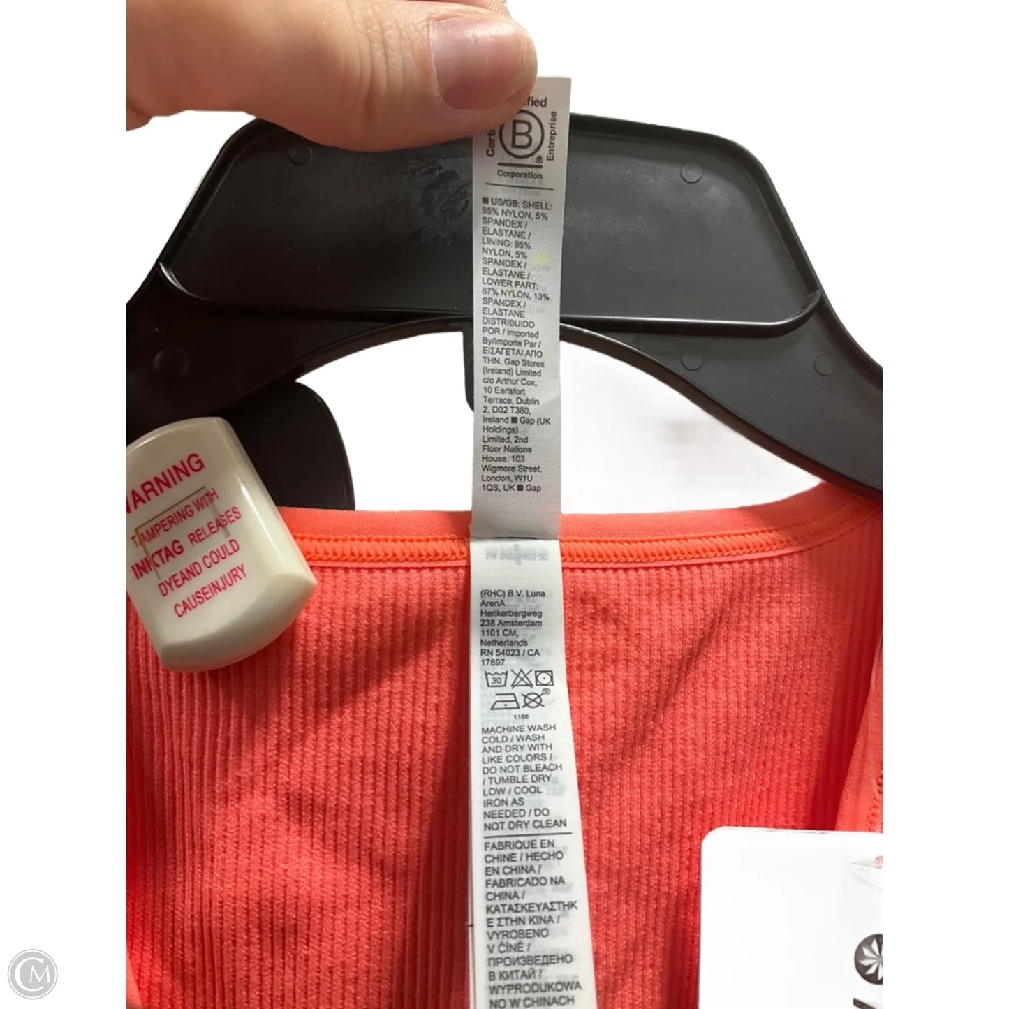 Athletic Bra By Athleta In Orange, Size: S