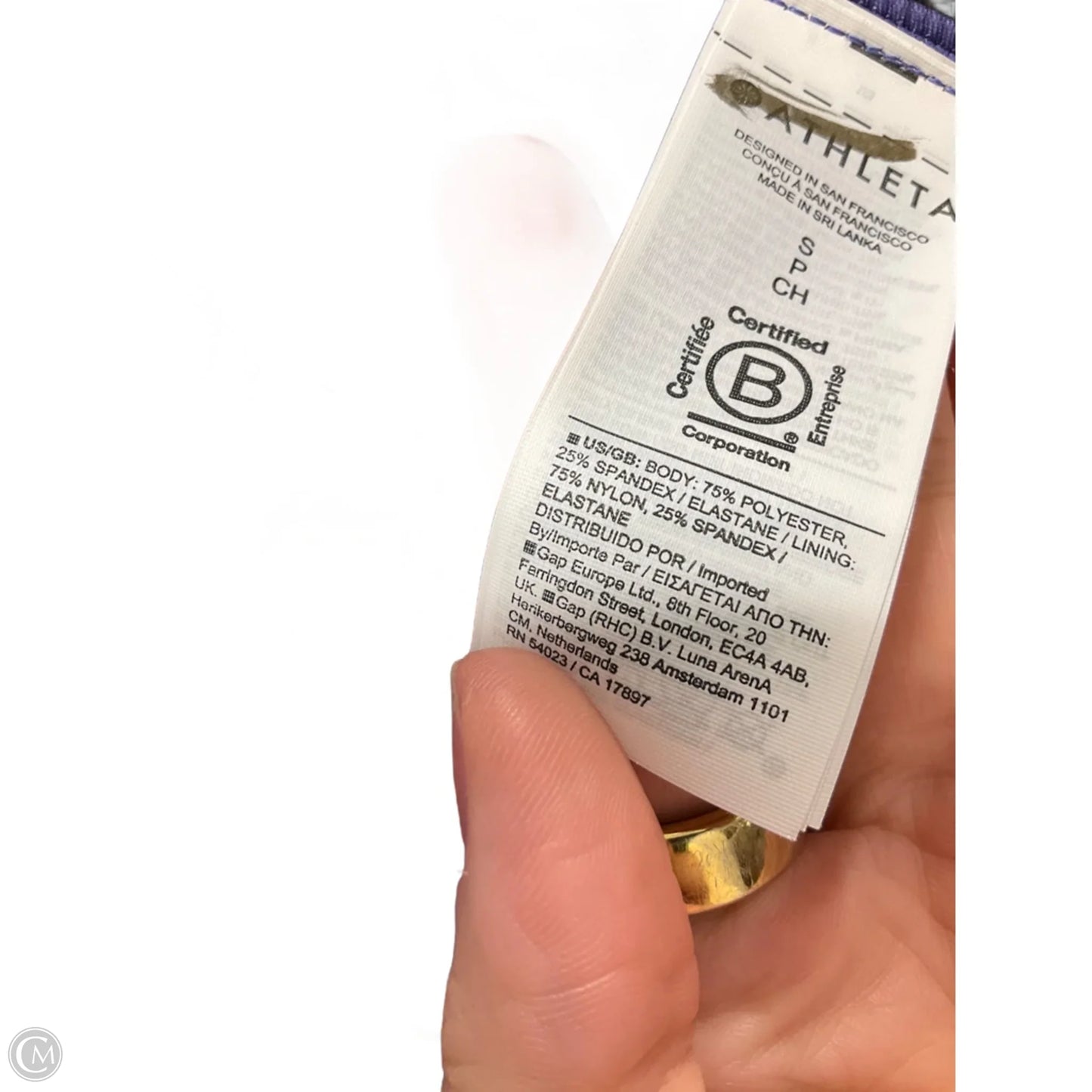 Athletic Bra By Athleta In Floral Print, Size: S