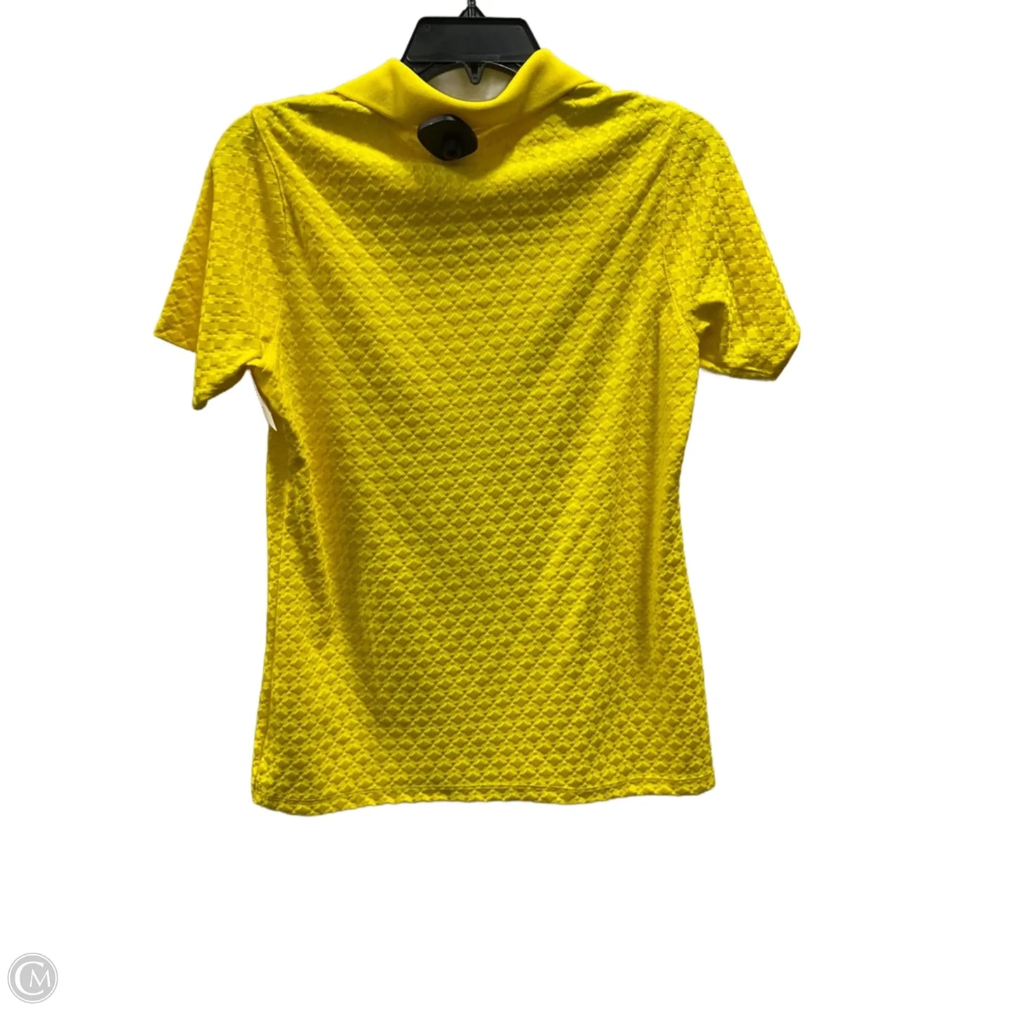 Athletic Top Short Sleeve By Antigua In Yellow, Size: S