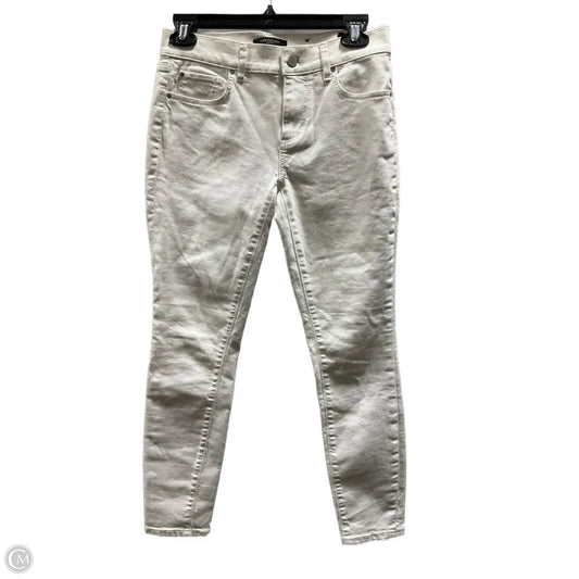 Jeans Skinny By Ann Taylor In White Denim, Size: Xsp