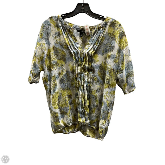 Top Short Sleeve By Banana Republic In Multi-colored, Size: S