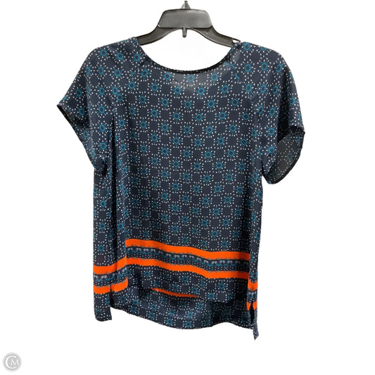 Top Short Sleeve By Loft In Blue, Size: M