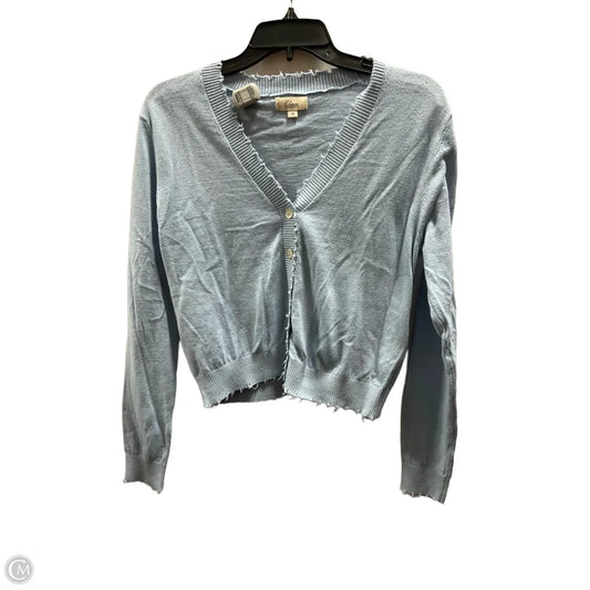 Top Long Sleeve By Elan In Blue, Size: M