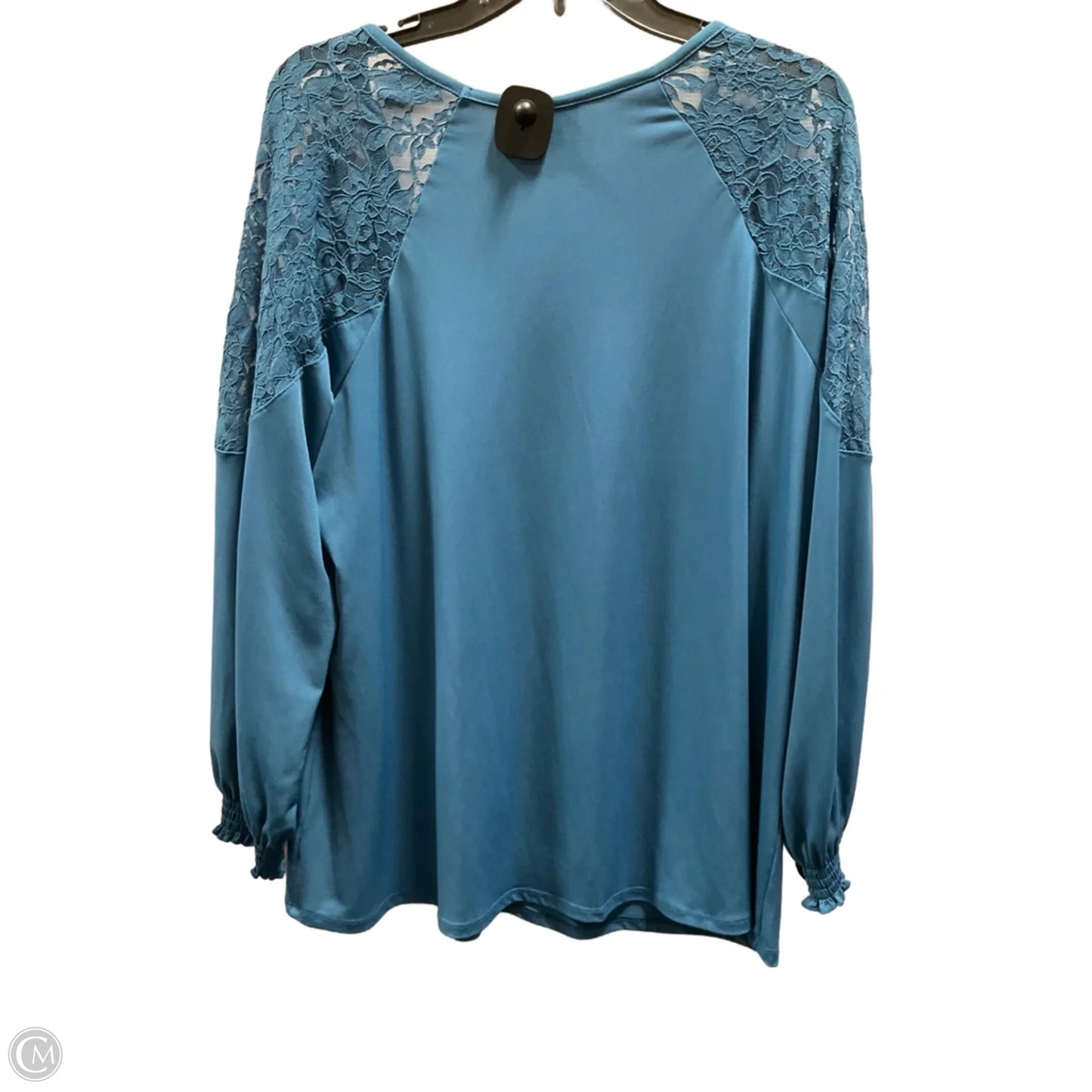 Top Long Sleeve By Torrid In Teal, Size: 1x