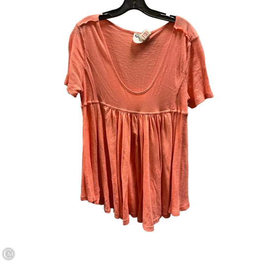 Top Short Sleeve By Arula In Orange, Size: 1x