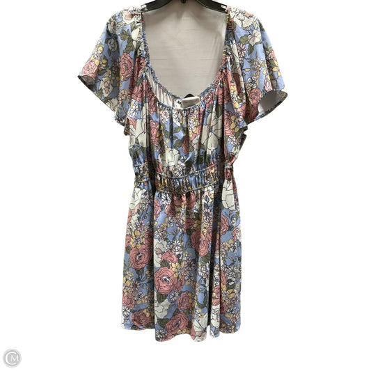 Tunic Short Sleeve By Arula In Floral Print, Size: 1x
