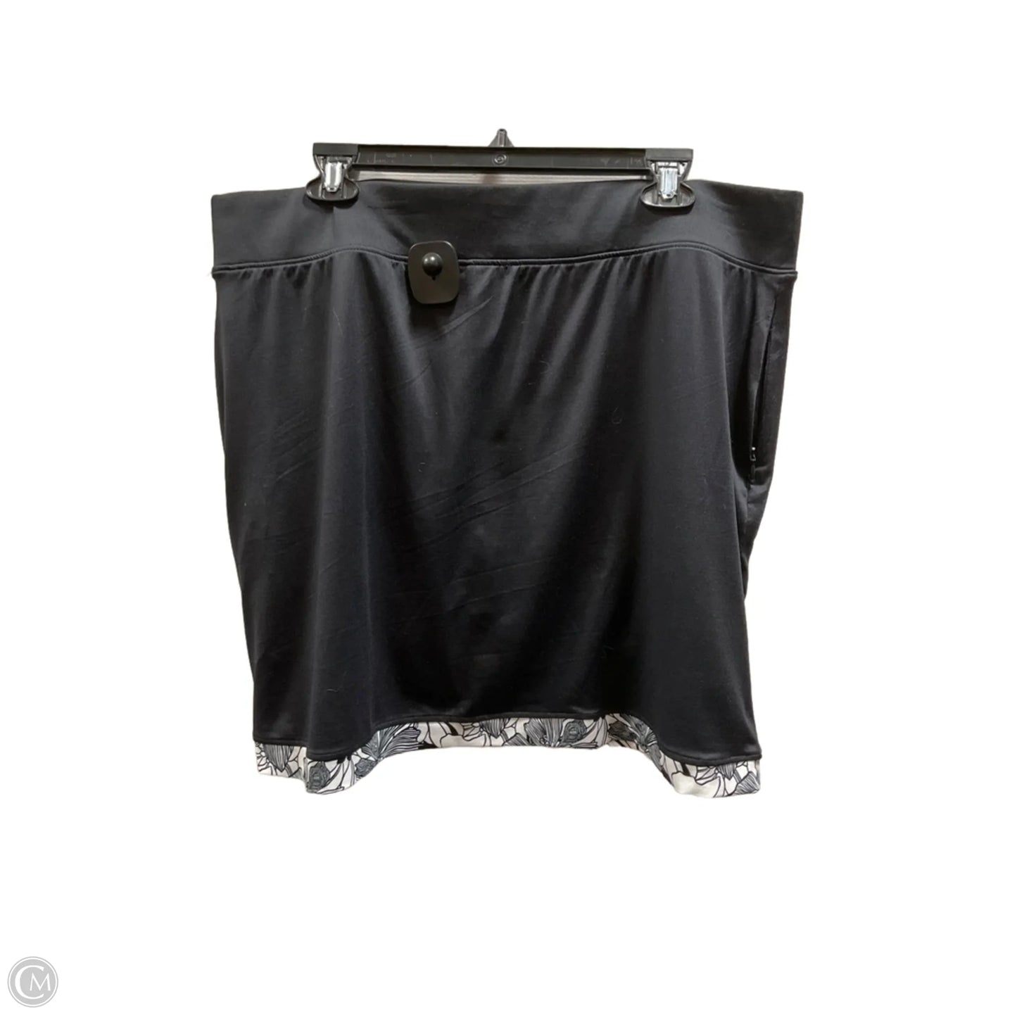 Athletic Skort By Stella Parker In Black, Size: Xl
