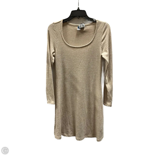 Dress Casual Midi By Old Navy In Beige, Size: Xs