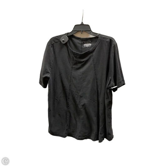 Top Short Sleeve Basic By West Bound In Black, Size: 2x