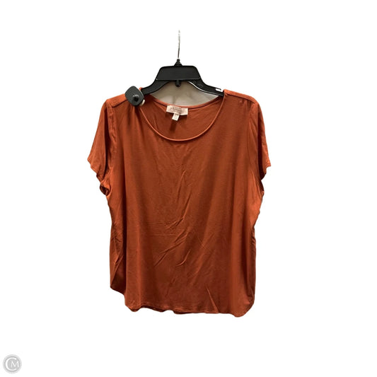 Top Short Sleeve Basic By Philosophy In Orange, Size: 1x