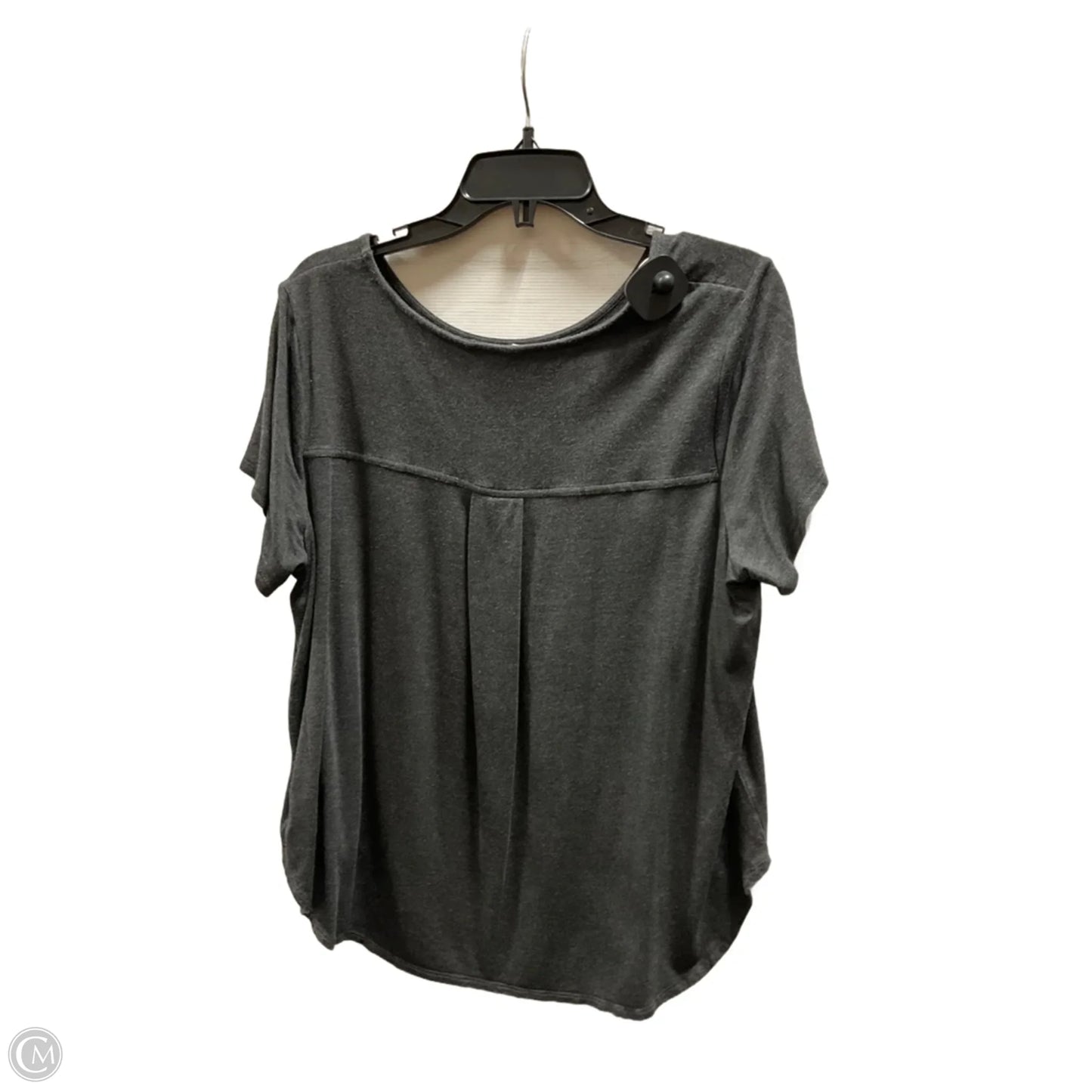 Top Short Sleeve Basic By Philosophy In Grey, Size: 1x