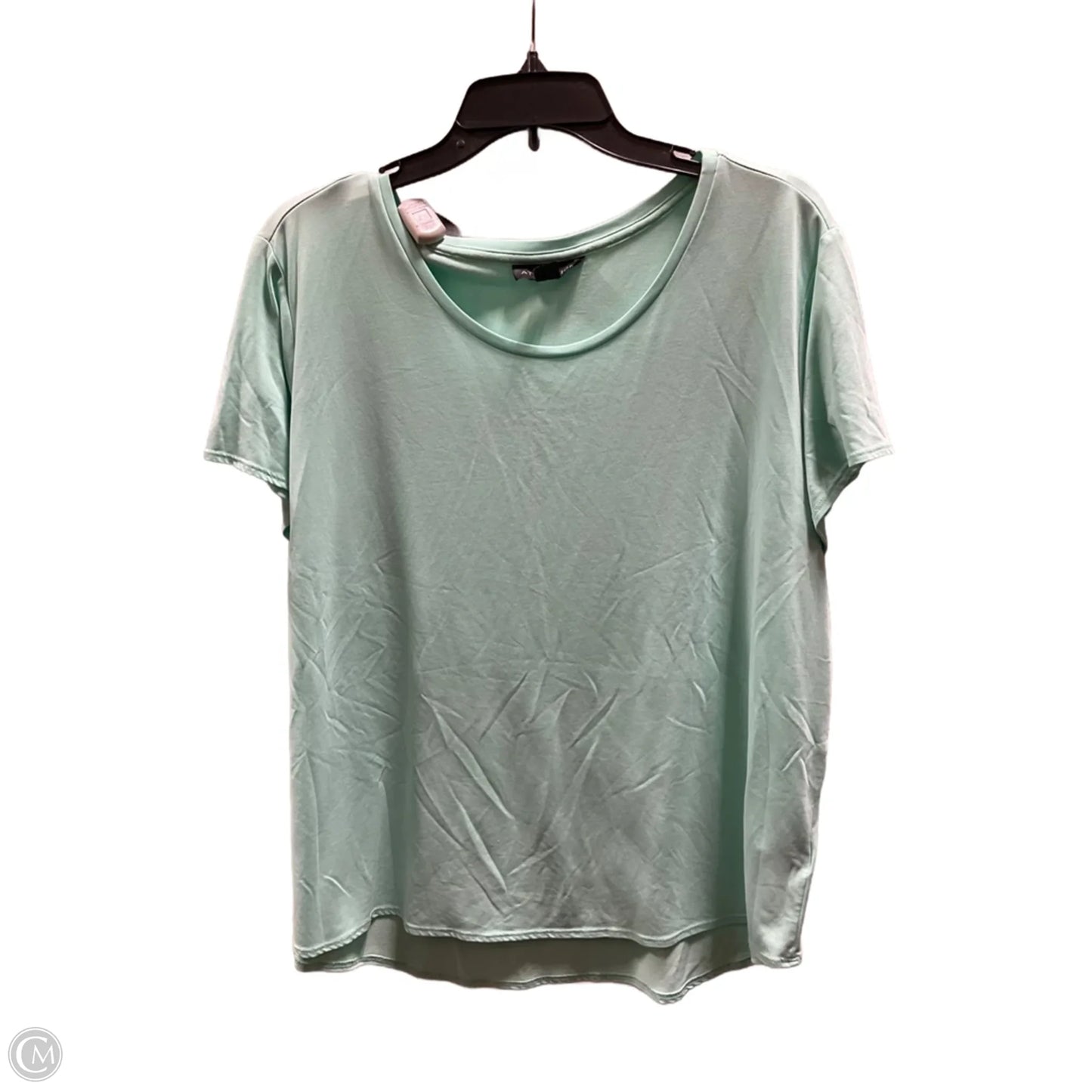 Top Short Sleeve Basic By Attention In Aqua, Size: Xxl