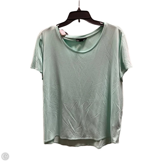 Top Short Sleeve Basic By Attention In Aqua, Size: Xxl