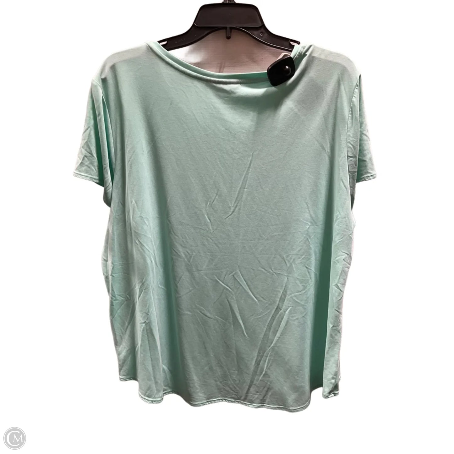 Top Short Sleeve Basic By Attention In Aqua, Size: Xxl