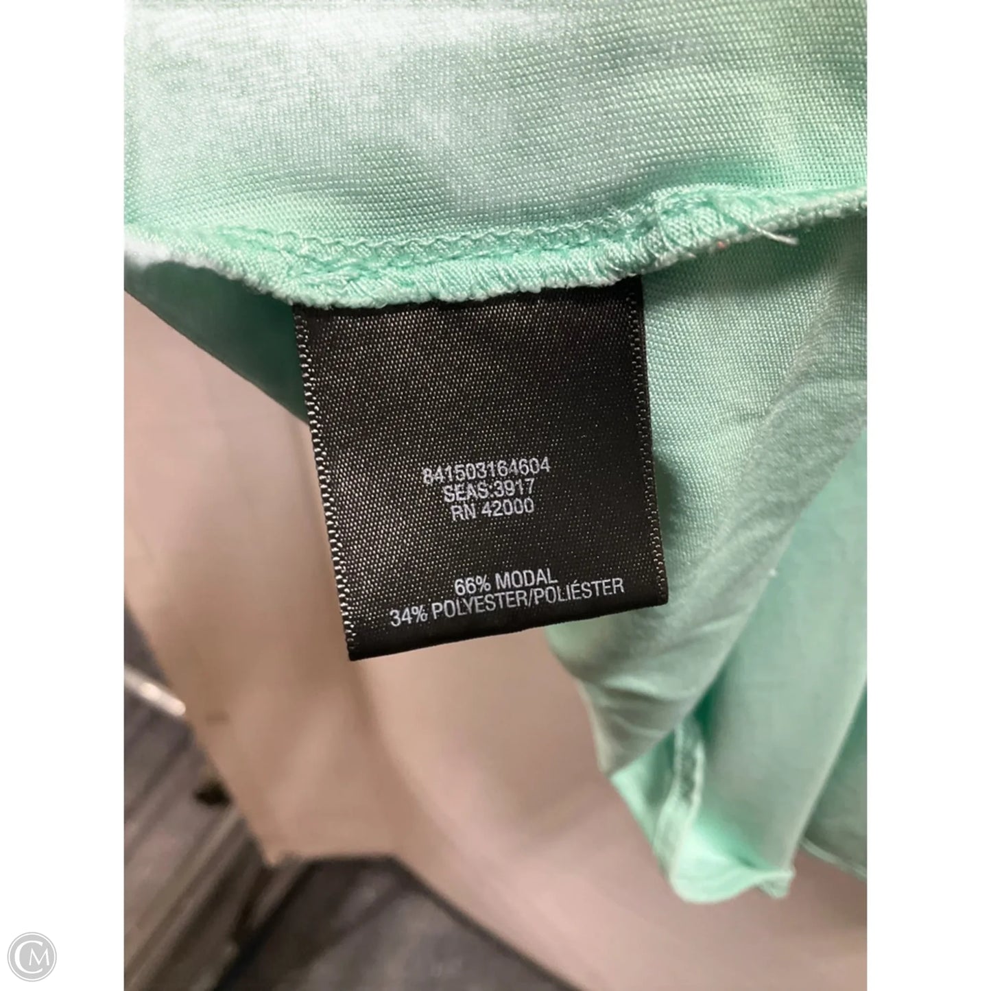 Top Short Sleeve Basic By Attention In Aqua, Size: Xxl