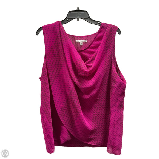 Top Sleeveless By Cabi In Multi-colored, Size: Xl
