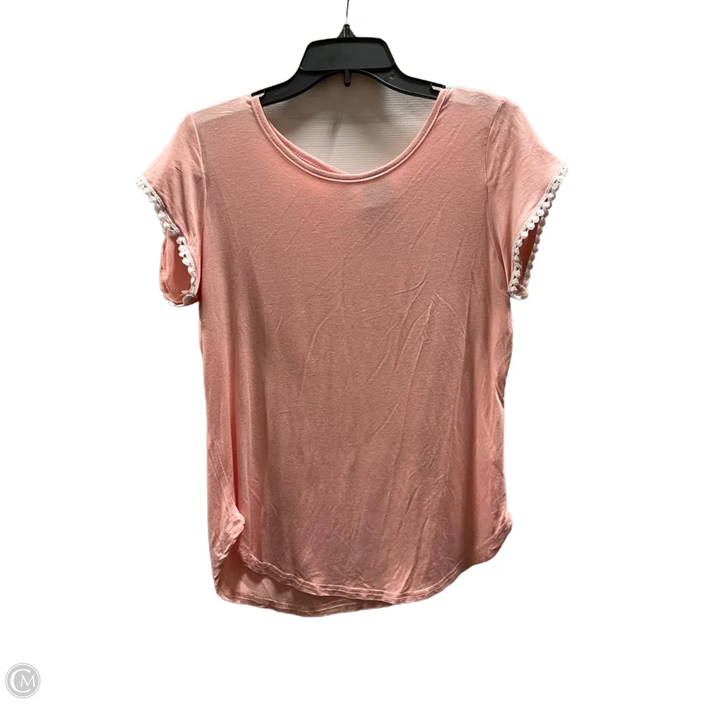 Top Short Sleeve Basic By Amaryllis In Peach, Size: L