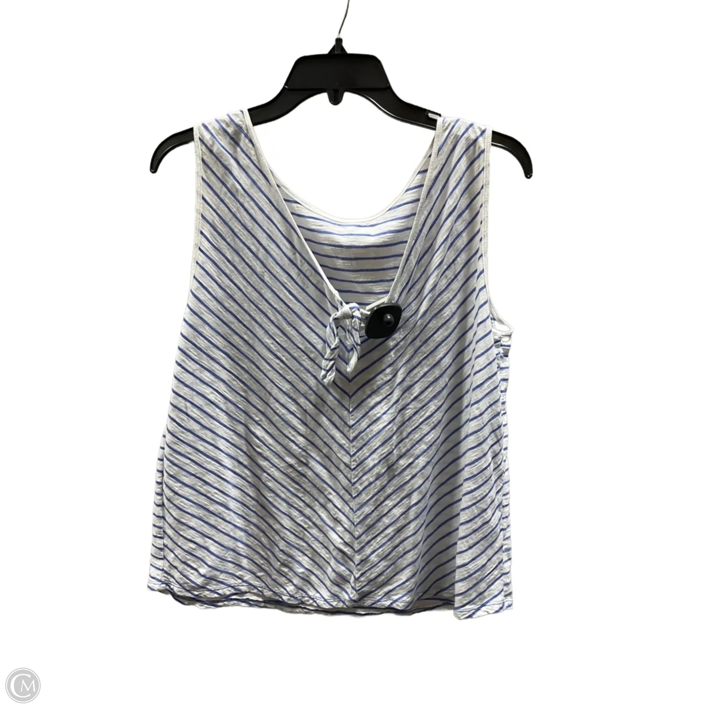 Top Sleeveless Basic By Loft In Striped Pattern, Size: L