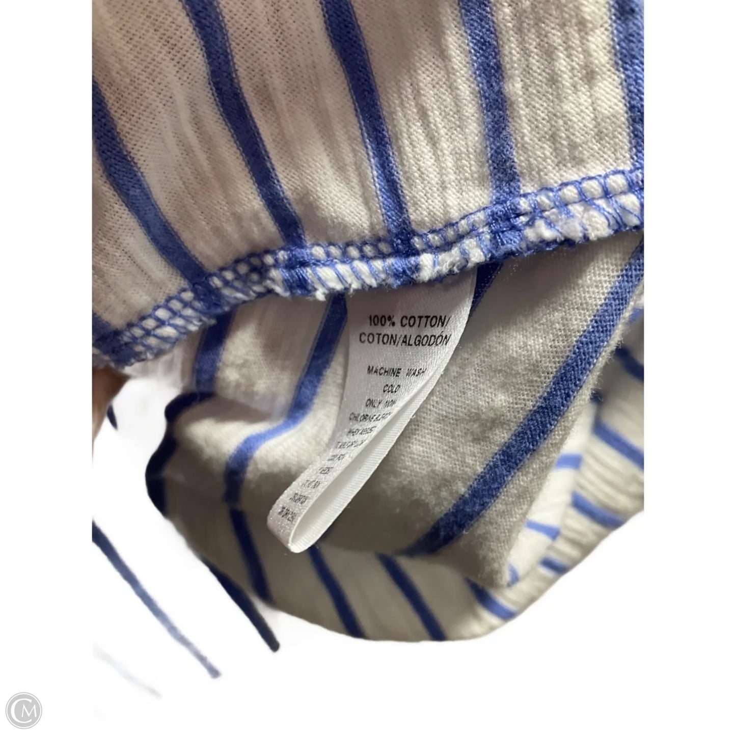 Top Sleeveless Basic By Loft In Striped Pattern, Size: L