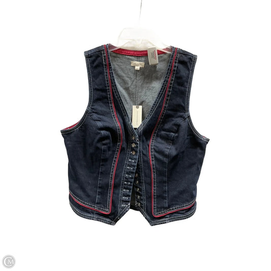 Vest Other By Pilcro In Blue Denim, Size: L