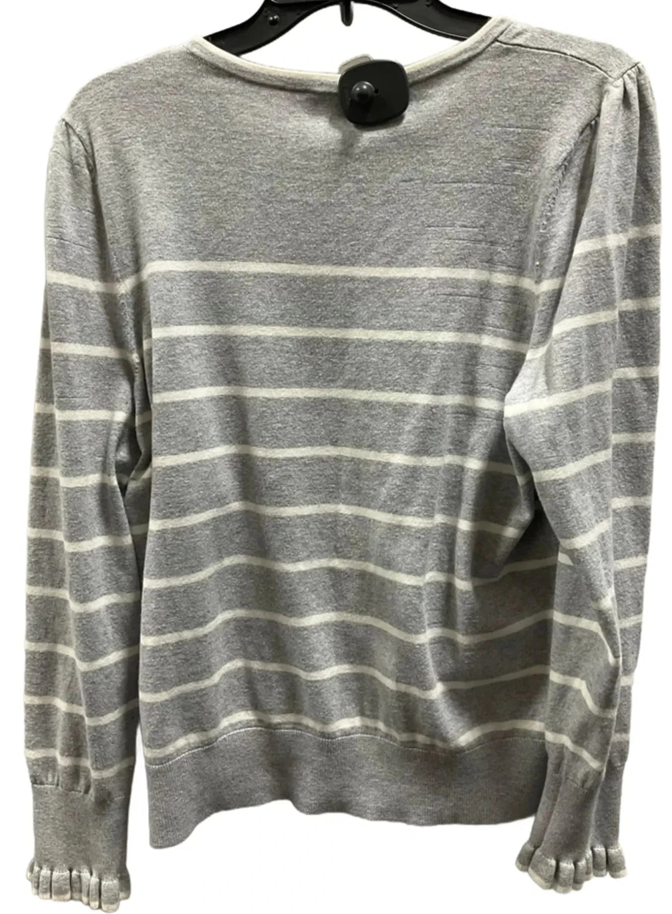 Cardigan By Talbots In Striped Pattern, Size: L