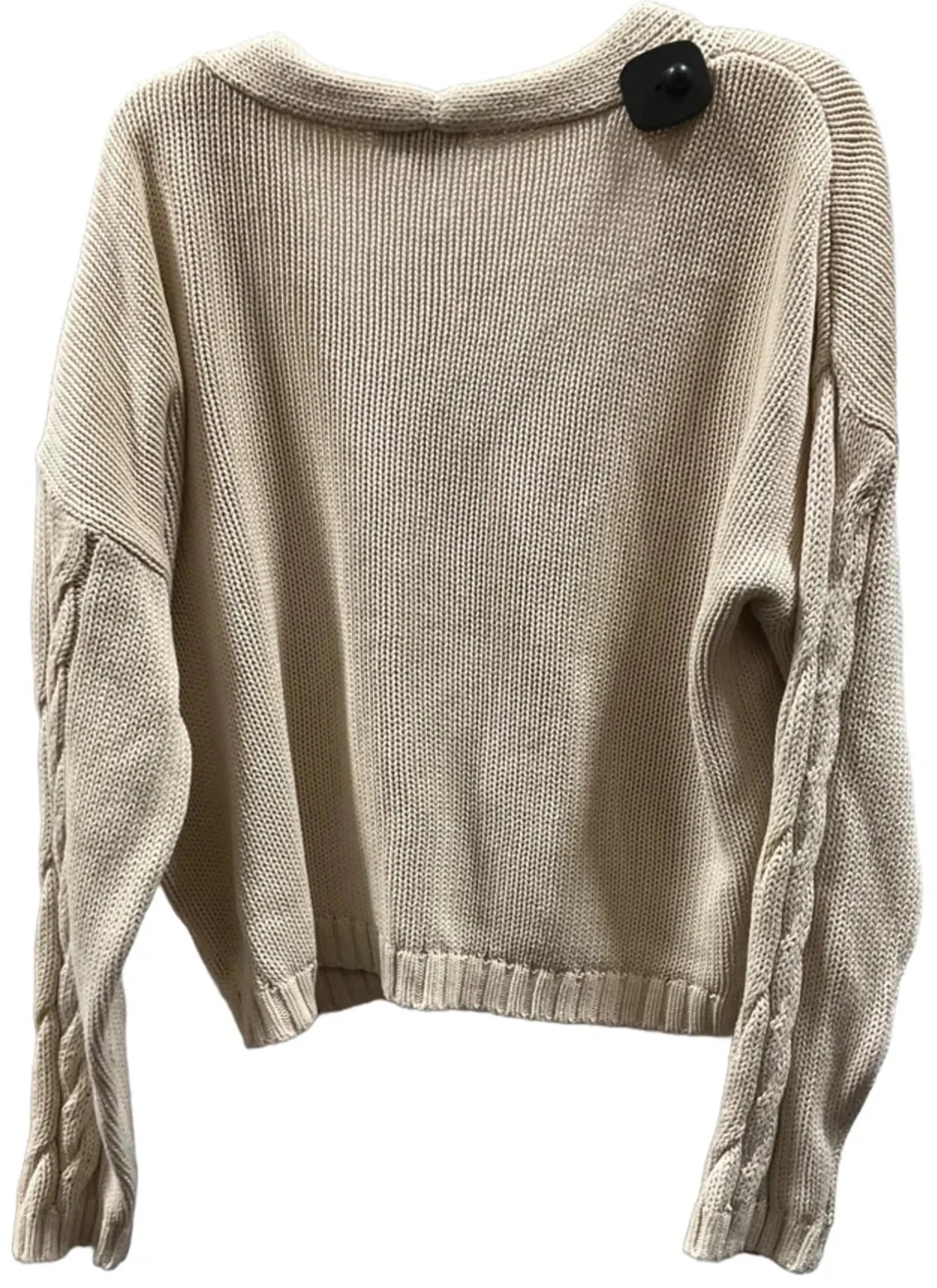 Sweater Cardigan By 525 In Beige, Size: M