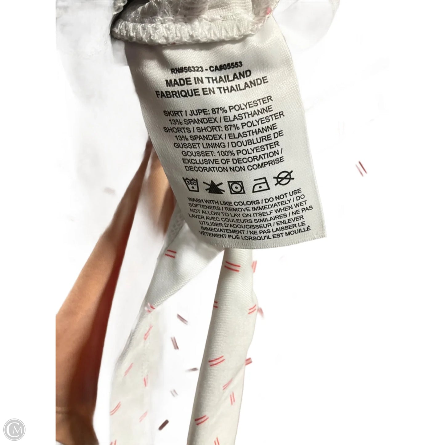 Athletic Skort By Nike In White, Size: Xs