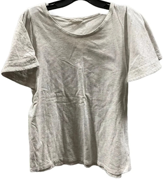 Top Short Sleeve By A Loves A In Grey, Size: L