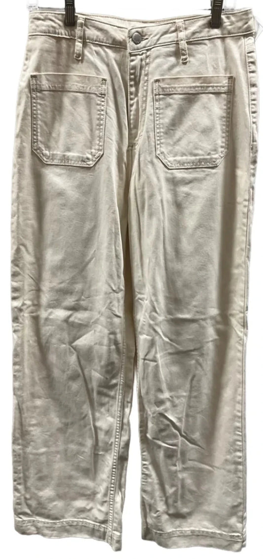 Jeans Wide Leg By On 34th In Cream Denim, Size: 10