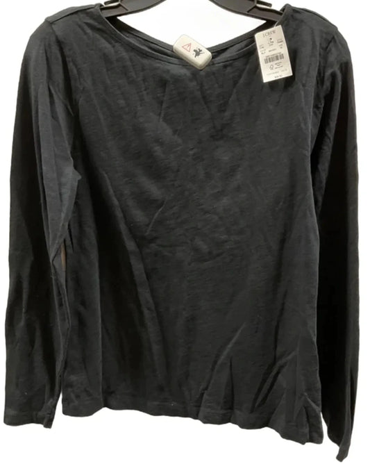 Top Long Sleeve Basic By J. Crew In Black, Size: M