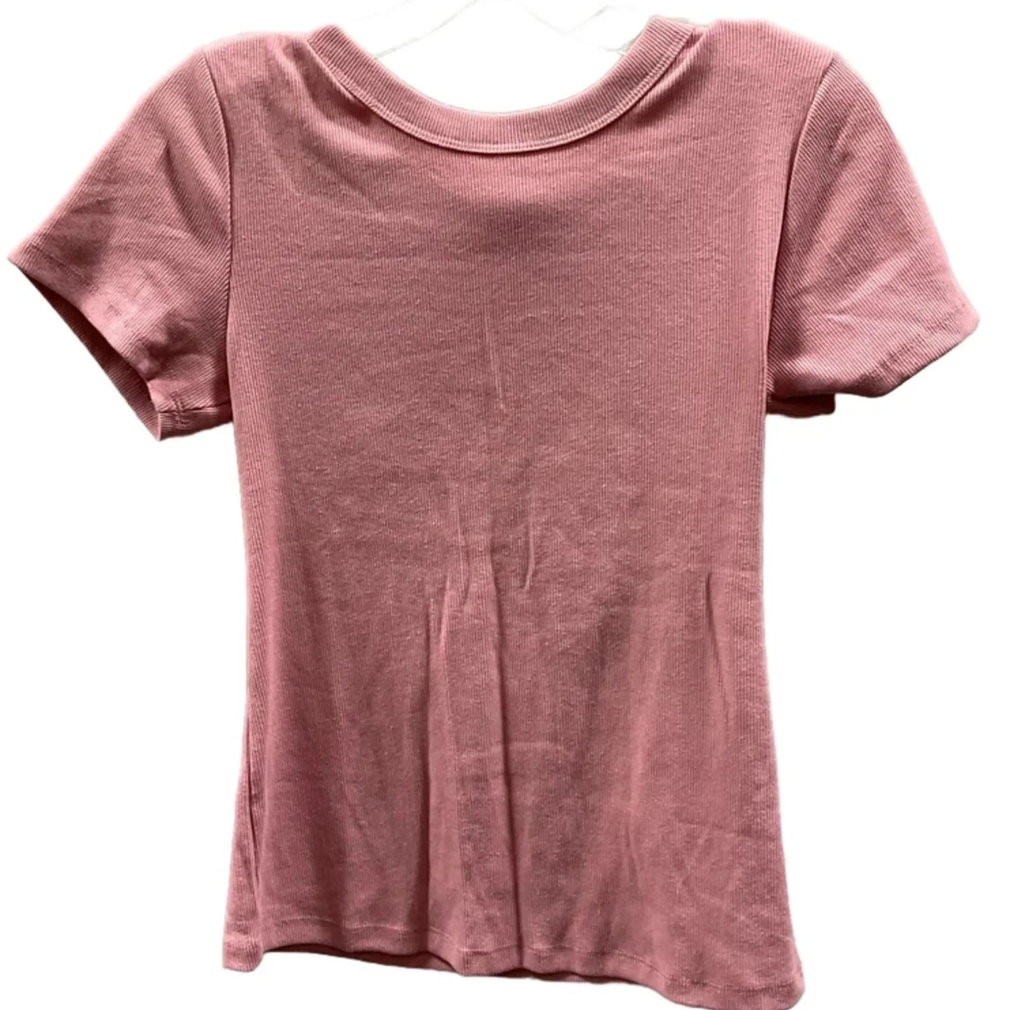 Top Short Sleeve Basic By Old Navy In Pink, Size: M